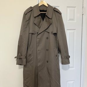 London Fog vintage Trench Coat in a rare, rich gray color.
